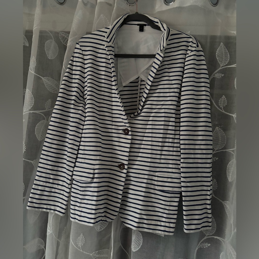 J.Crew stripe sweater blazer